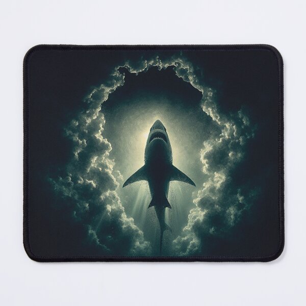 Item preview, Shark Swimming In The Clouds Art designed and sold by Shells Graffiti.