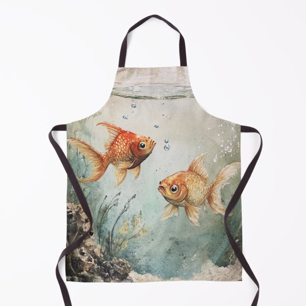 Item preview, Fish in an Aquarium Watercolor Sketch designed and sold by Sketch-Shack.