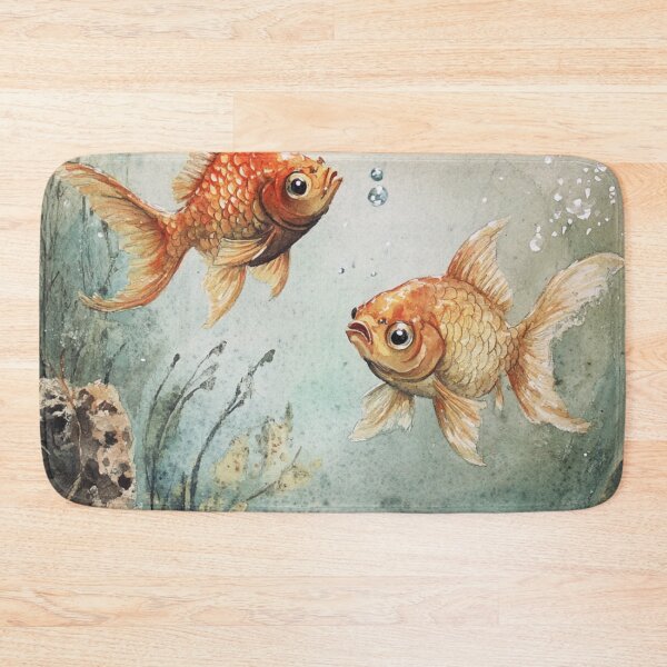 Item preview, Fish in an Aquarium Watercolor Sketch designed and sold by Sketch-Shack.