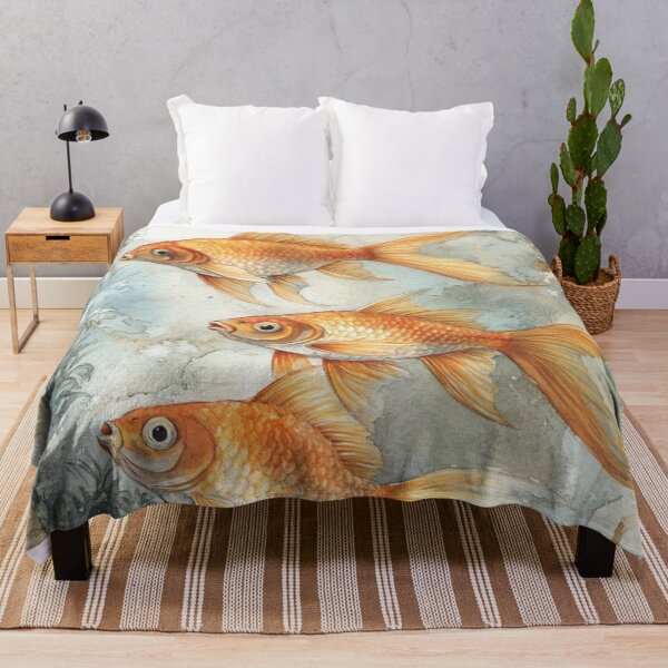 Item preview, Fish in an Aquarium Watercolor Sketch designed and sold by Sketch-Shack.