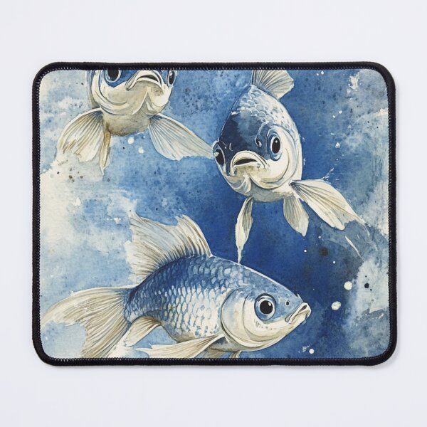 Item preview, Fish in an Aquarium Watercolor Sketch designed and sold by Sketch-Shack.