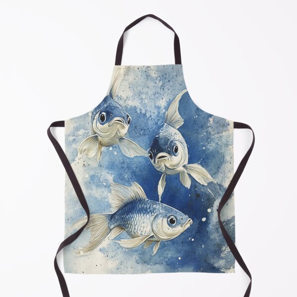Item preview, Fish in an Aquarium Watercolor Sketch designed and sold by Sketch-Shack.
