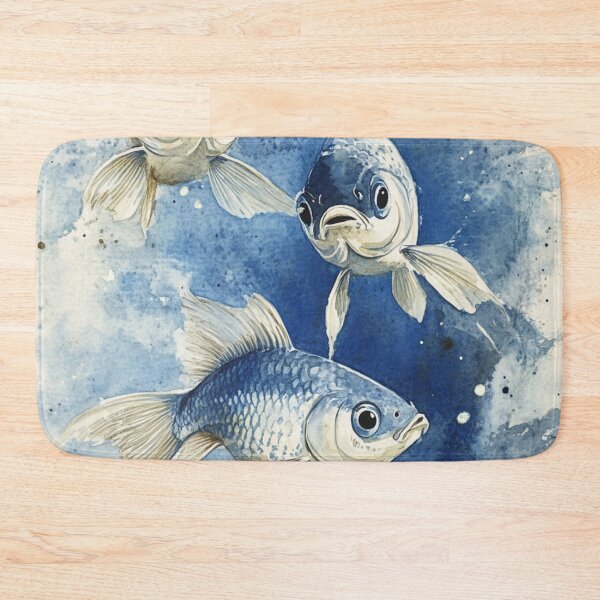 Item preview, Fish in an Aquarium Watercolor Sketch designed and sold by Sketch-Shack.
