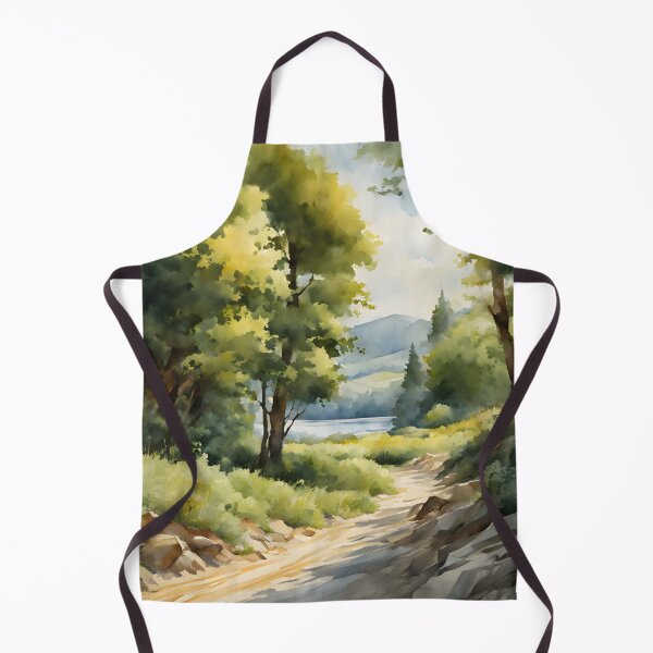 Item preview, Forest Path in Summer Landscape Watercolor Painting | Watercolor Landscape | Watercolor Art | Watercolor Scenery designed and sold by UnhingedBird.
