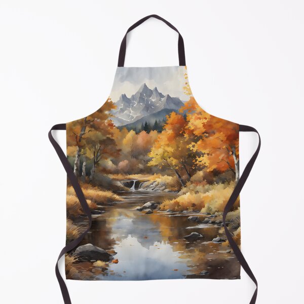 Item preview, Forest Stream in Autumn Landscape Watercolor Painting | Watercolor Landscape | Watercolor Art | Watercolor Scenery designed and sold by UnhingedBird.