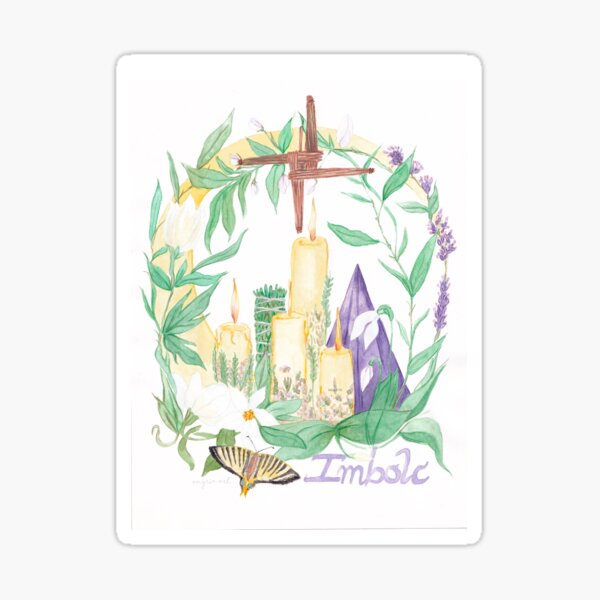 Item preview, Imbolc illustration for your altar designed and sold by Onyria Art.