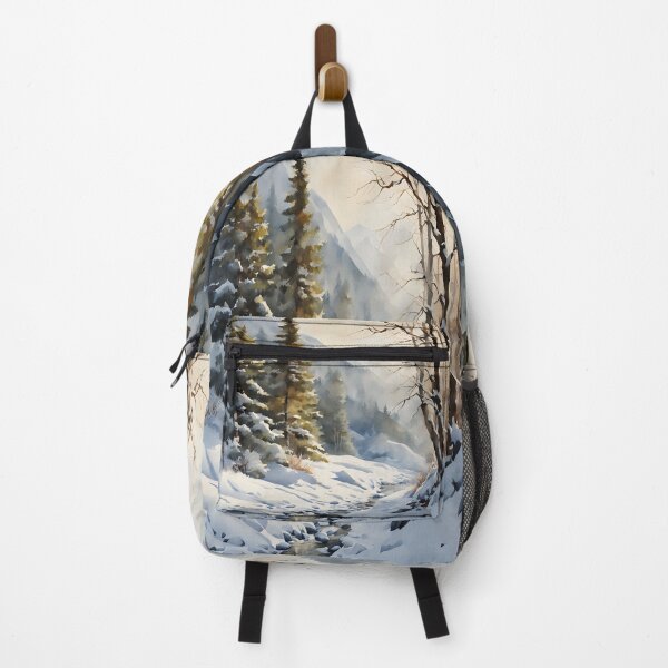 Item preview, Forest Rivulet in Winter Landscape Watercolor Painting | Watercolor Landscape | Watercolor Art | Watercolor Scenery designed and sold by UnhingedBird.