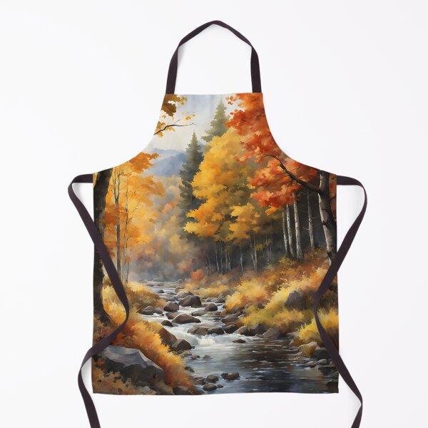 Item preview, Forest Stream in Autumn Landscape Watercolor Painting | Watercolor Landscape | Watercolor Art | Watercolor Scenery designed and sold by UnhingedBird.