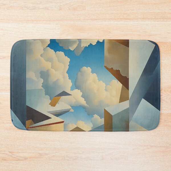 Item preview, A surreal and thought-provoking composition design of fluffy clouds and angular, geometric shapes. designed and sold by HEMRO.