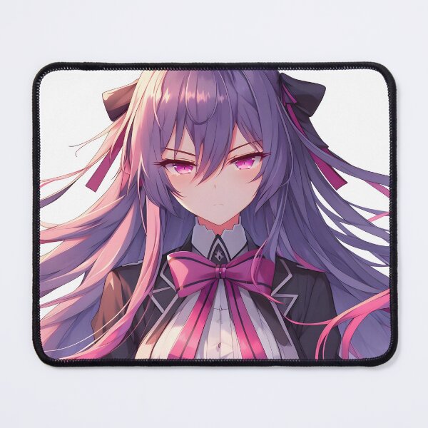Item preview, Anime Girl Purple Pink Hair Elegant Style designed and sold by PandaTShirtShop.