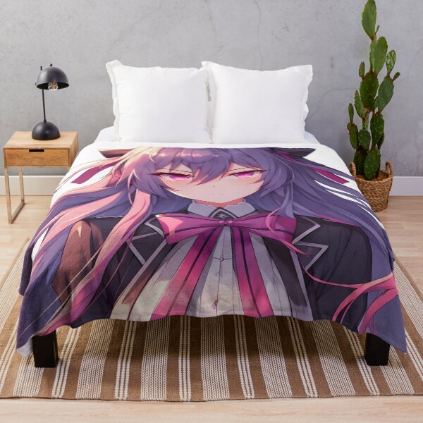 Item preview, Anime Girl Purple Pink Hair Elegant Style designed and sold by PandaTShirtShop.