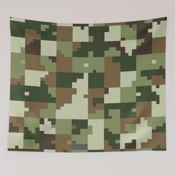 Item preview, A camouflage pattern design featuring muted greens, khaki, and light brown. designed and sold by HEMRO.