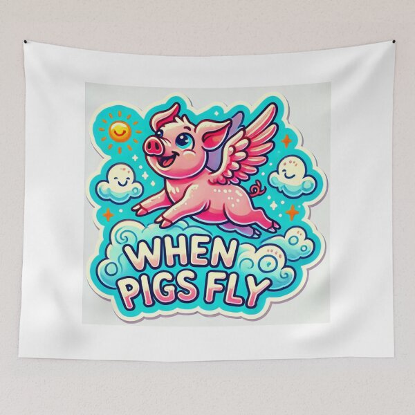 Item preview, When pig fly minimalistic designed and sold by prezard.