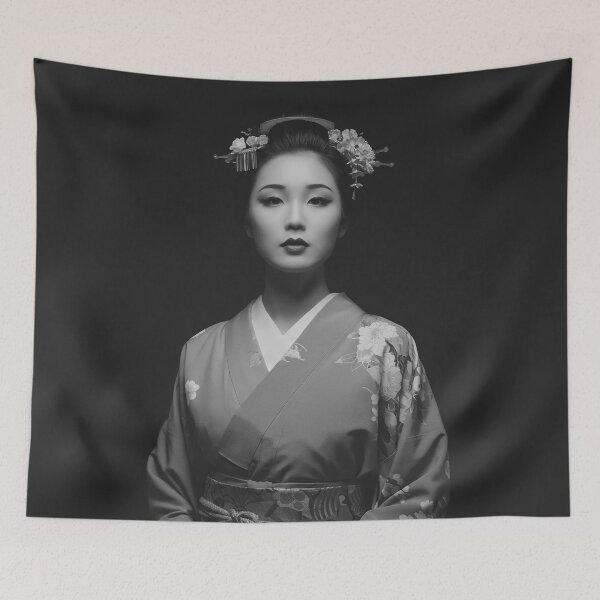 Item preview, Portrait of a beautiful woman in kimono designed and sold by store-wasabi.