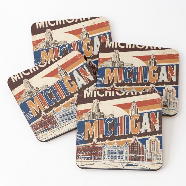 Item preview, Michigan 1950s USA Vintage Retro Tourism  designed and sold by TravelersGems.