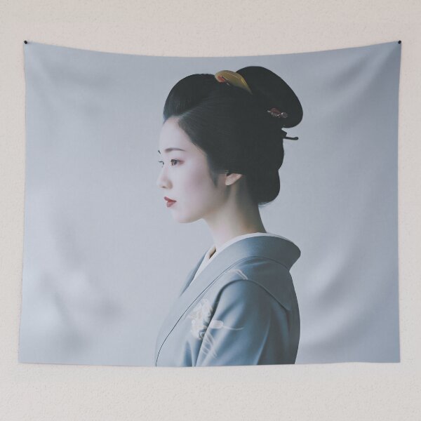 Item preview, Portrait of a beautiful woman in kimono designed and sold by store-wasabi.