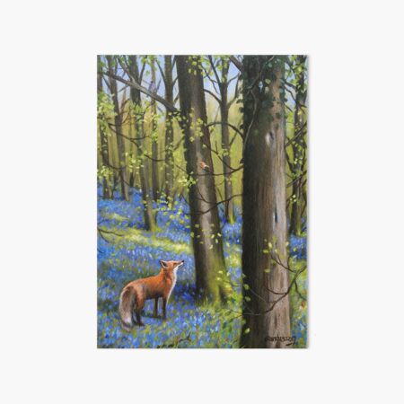 Vista previa del artículo con la obra «En casa en el bosque de bluebell ..», diseñado y vendido por The Art of Steve Sanderson.