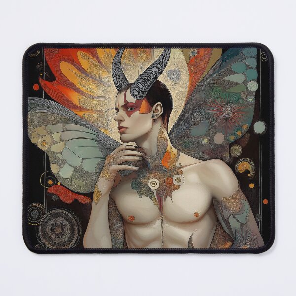Item preview, Handsome Devil. Athletic male illustration with horns. designed and sold by Shoot-The-Moon.