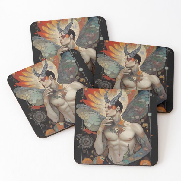 Item preview, Handsome Devil. Athletic male illustration with horns. designed and sold by Shoot-The-Moon.