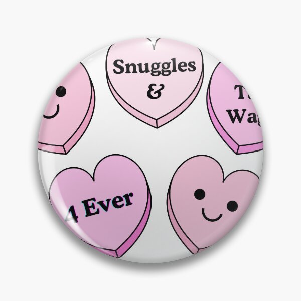 Item preview, Snuggles & Tail Wags Forever - Cute Candy Heart Dog Design designed and sold by TiggsnPigsArt.
