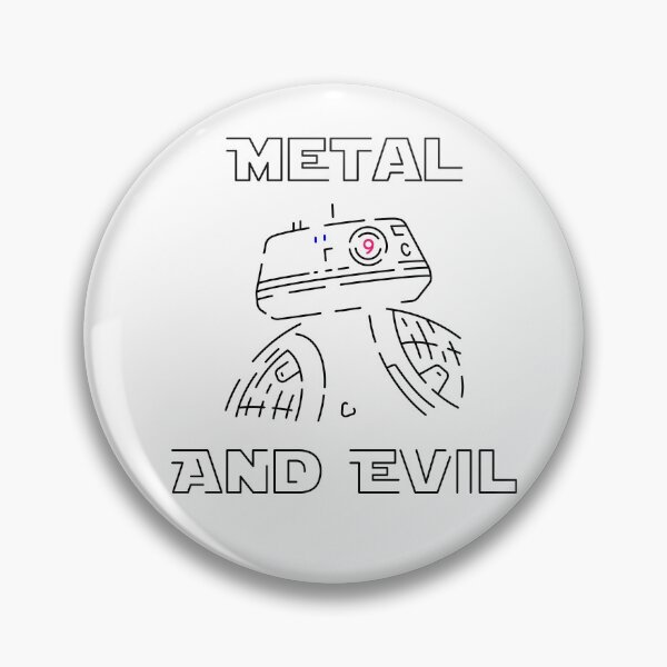 Item preview, Droid BB9 METAL AND EVIL - Line art Skate, Sticker Scifi designed and sold by schoolshoes.