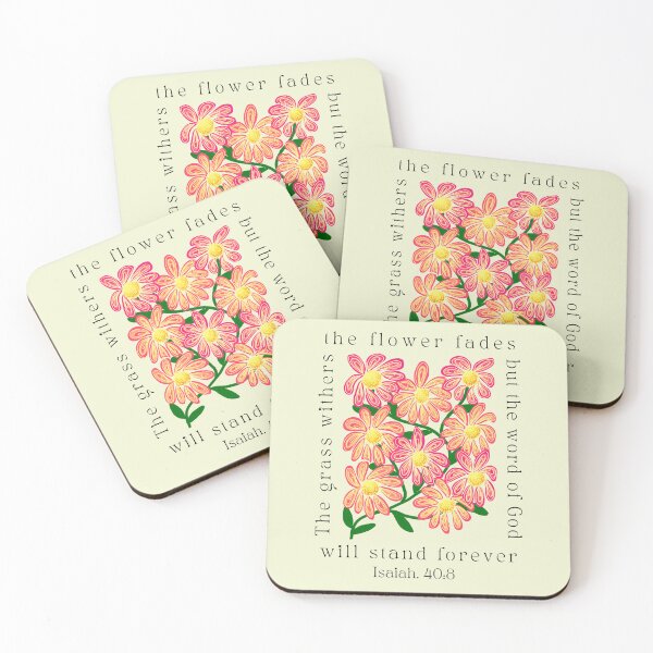 Item preview, Christian floral bible verse design Isaiah  designed and sold by MeadowsAndInk.