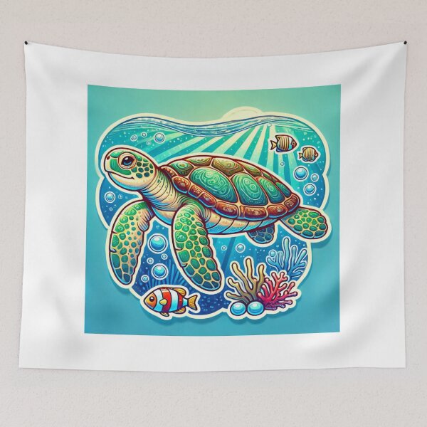 Item preview, Ocean Voyager: Sea Turtle Sticke designed and sold by prezard.