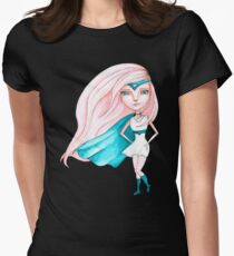 Super Gal - Teal Version Women's Fitted T-Shirt