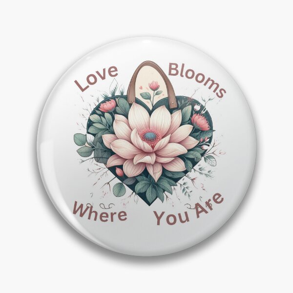 Item preview, Love Blooms Where You Are - Romantic Art Print for Valentine's Day designed and sold by andrew758.
