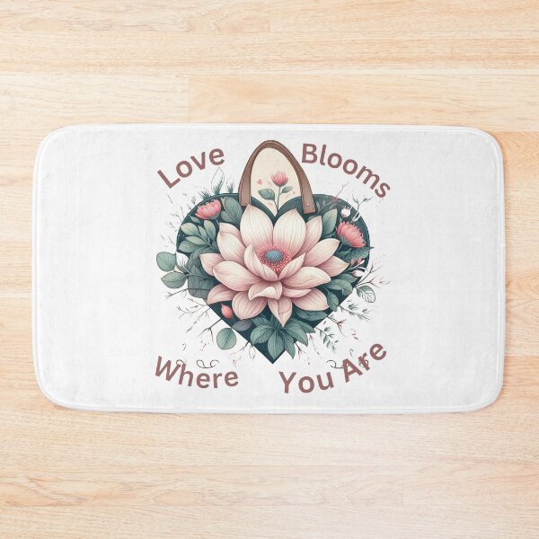 Item preview, Love Blooms Where You Are - Romantic Art Print for Valentine's Day designed and sold by andrew758.