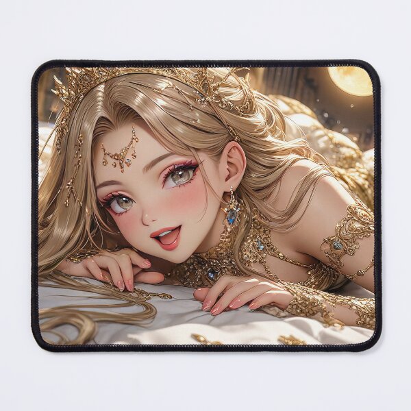 Item preview, Anime princess in gold jewelry - Manga digital art designed and sold by TheArtistOf2022.