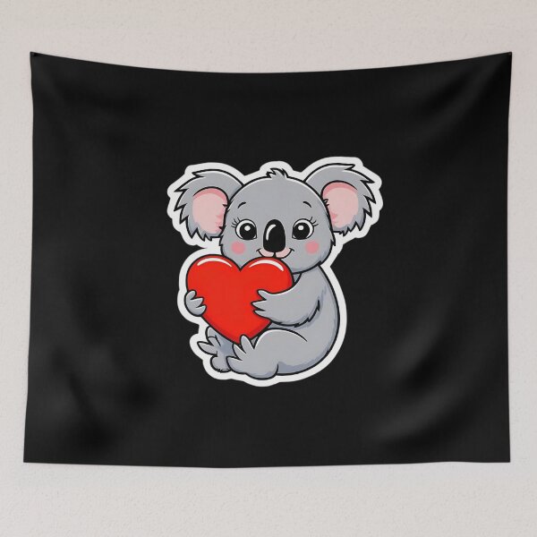 Item preview, Koala in Love | Love and Friendship | Celebrating Valentine's Day | Love at Gobble Gala designed and sold by Kids GobbleGala.