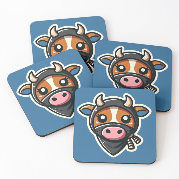 Item preview, Ninja Cow Head  designed and sold by ArtistEmbrace.