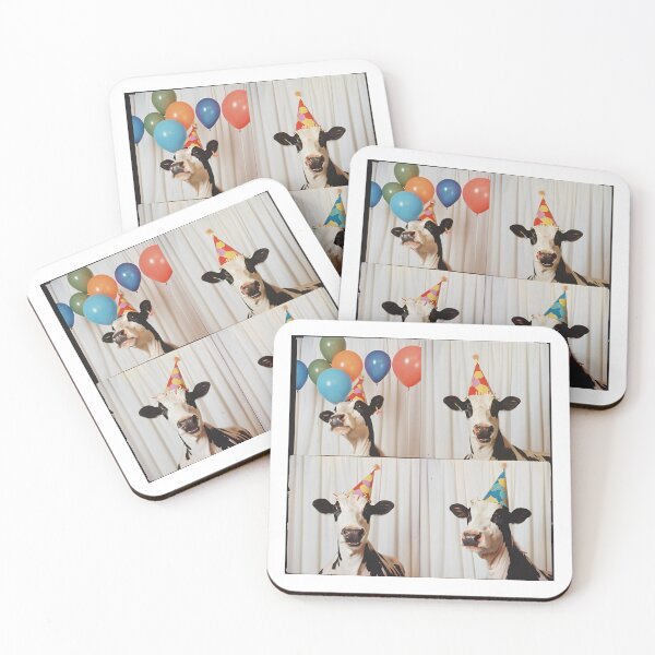 Item preview, Birthday Party Cow Photobooth designed and sold by RockFireMerch.