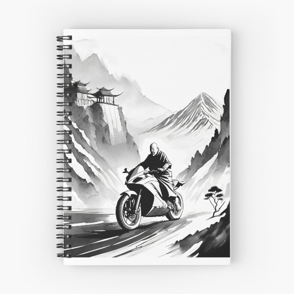 Item preview, monk racing on a support motorcycle  designed and sold by BADESIGNZZ.