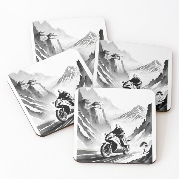 Item preview, monk racing on a support motorcycle  designed and sold by BADESIGNZZ.