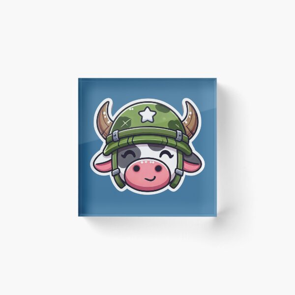 Item preview, Soldier Cow Head  designed and sold by ArtistEmbrace.