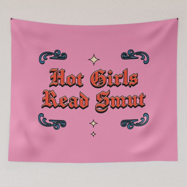 Item preview, Hot Girls Read Smut Illustrated Bookish Type  designed and sold by Magyarmelcsi Illustration.