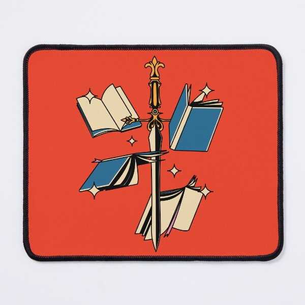 Item preview, Fantasy Sword and Books Illustrated Bookish Type  designed and sold by Magyarmelcsi Illustration.