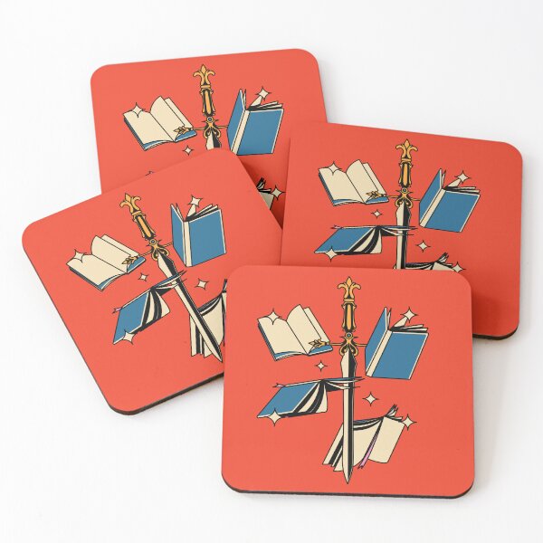 Item preview, Fantasy Sword and Books Illustrated Bookish Type  designed and sold by Magyarmelcsi Illustration.