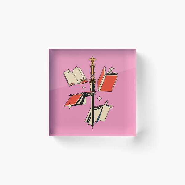 Item preview, Fantasy Sword and Books Illustrated Bookish Type  designed and sold by Magyarmelcsi Illustration.