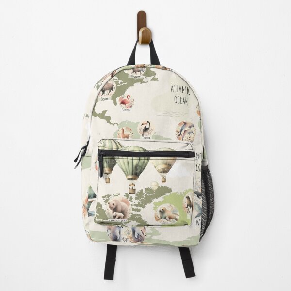 Item preview, Whimsical Wildlife Map designed and sold by Vivien la Muse.