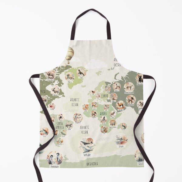 Item preview, Whimsical Wildlife Map designed and sold by Vivien la Muse.