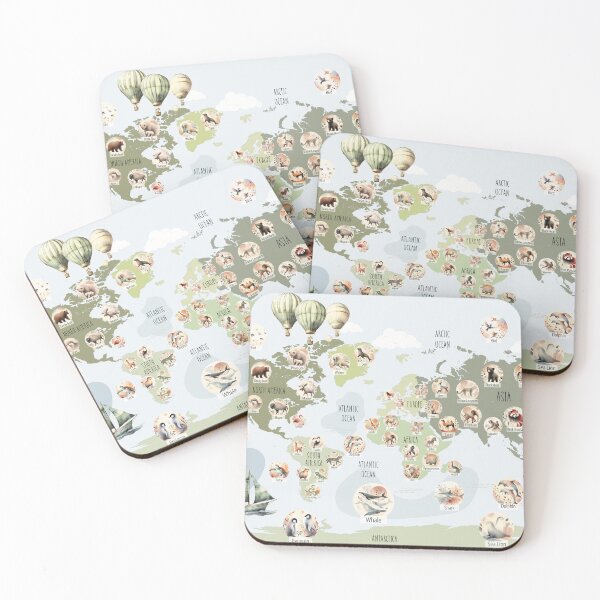 Item preview, Adventure Wildlife Map designed and sold by Vivien la Muse.