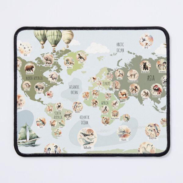 Item preview, Adventure Wildlife Map designed and sold by Vivien la Muse.