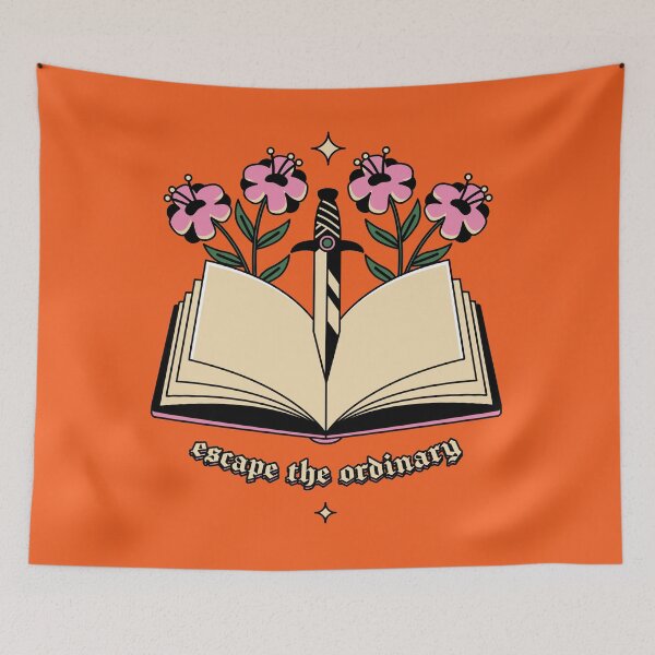 Item preview, Escape the Ordinary Illustrated Bookish Type  designed and sold by Magyarmelcsi Illustration.