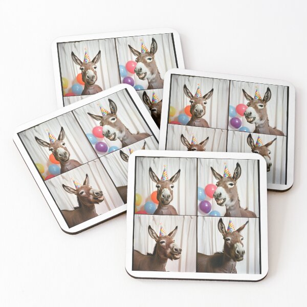 Item preview, Birthday Party Donkey Photobooth designed and sold by RockFireMerch.