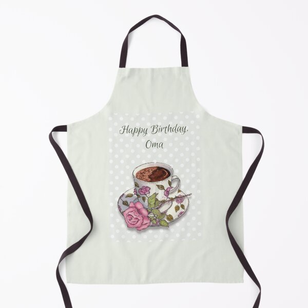 Item preview, Happy Birthday to Oma, Dutch or German Grandmother, Teacup and Rose designed and sold by JoyfulWhimsy.