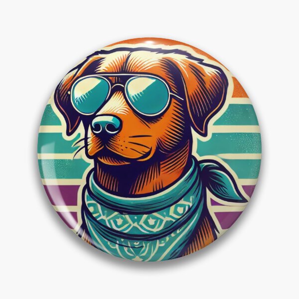 Artikelvorschau, Cool Retro Dog with Sunglasses and Bandana entworfen und verkauft von carries-anatomy.