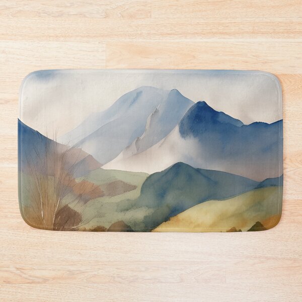 Item preview, Mountains in Winter Landscape Watercolor Painting | Watercolor Landscape | Watercolor Art | Watercolor Scenery designed and sold by UnhingedBird.
